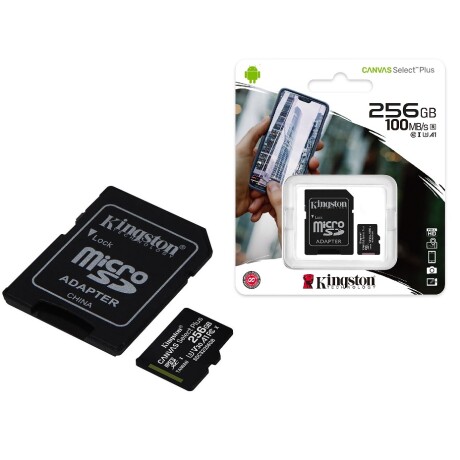 Memoria Microsd Kingston Select Plus 256GB Clase 10 001