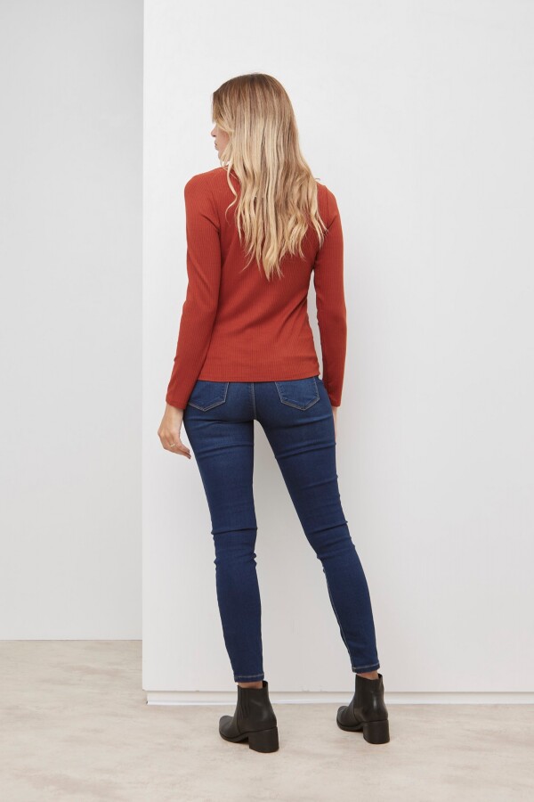 Remera Ribs TERRACOTA