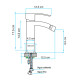 Griferia Monocomando Frontal Para Bidet 35Mm Cromado Serie Genova CROMO