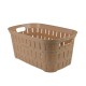 Cesto para ropa símil bambú 40 lts MARRON CLARO