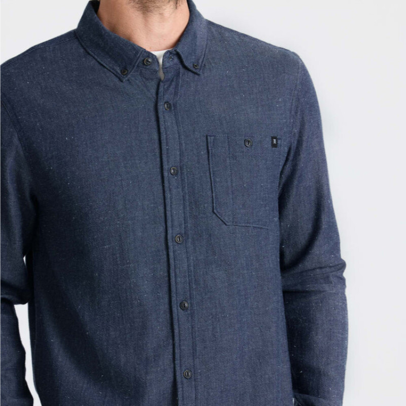 Camisa Roark Scholar Ls Woven - Azul Camisa Roark Scholar Ls Woven - Azul