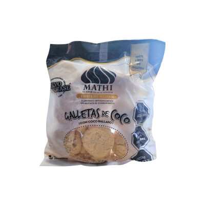 Galletas De Coco Sin Gluten Mathi 130g Galletitas De Coco Mathi 130g