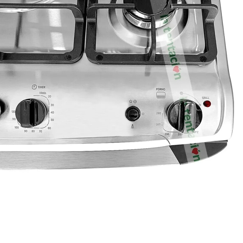 Cocina A Supergas 5h Grill Inox Encendido Luz Cocina A Supergas 5h Grill Inox Encendido Luz