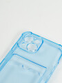 Phone Case Tarjetero Iphone 15 Azul