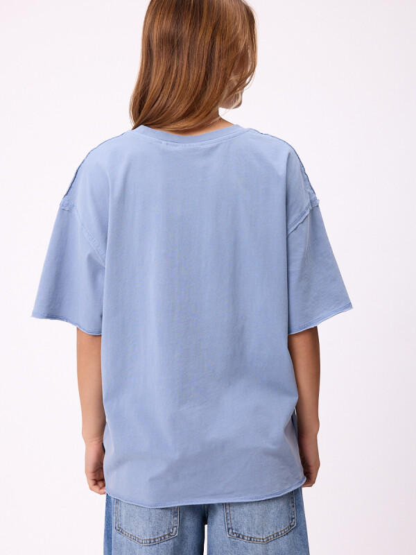 T-SHIRT CECILLE RUSTY Celeste