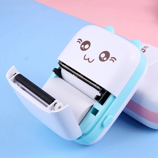 Mini Impresora Bluetooth Termica Rollo Infantil Recargable Variante Color Verde
