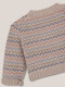 Chaqueta Intarsia Piedra Melange