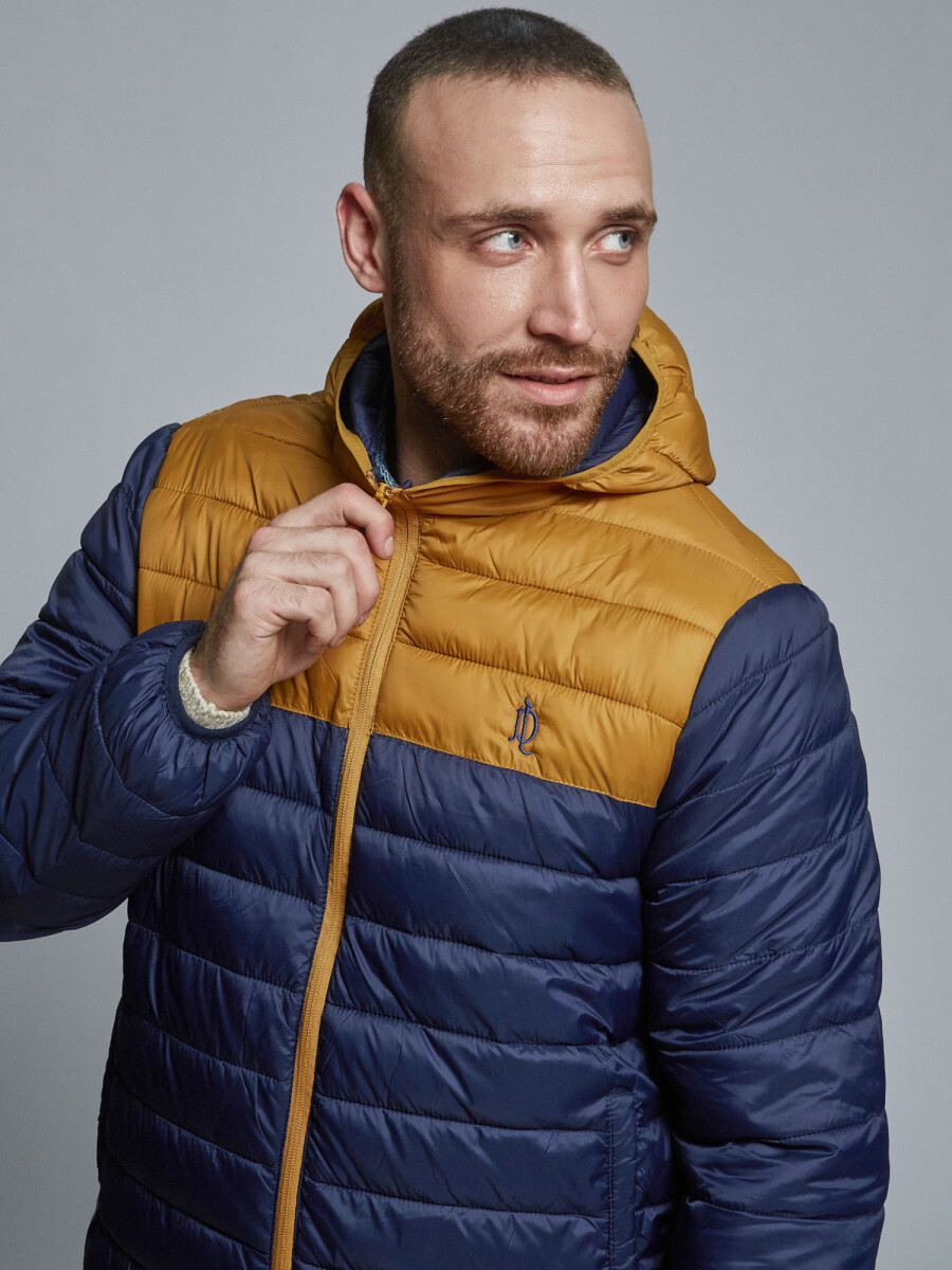 Campera combinada - mostaza 