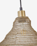 Lámpara de techo Sarraco de metal dorado Ø 58 cm