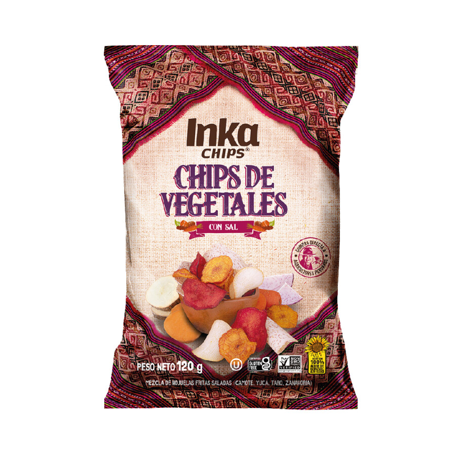 Chips De Vegetales Con Sal Inka Chips 120g Chips De Vegetales Con Sal Inka Chips 120g