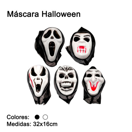 Mascara 32 X 16 Cm Halloween Unica