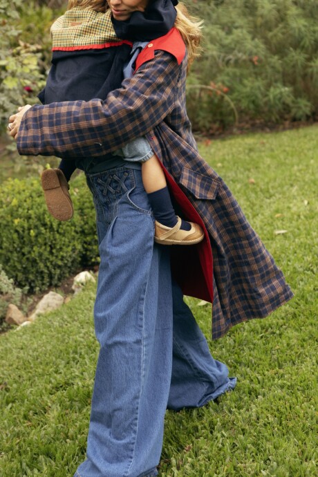 Garden Coat Rojo / Azul