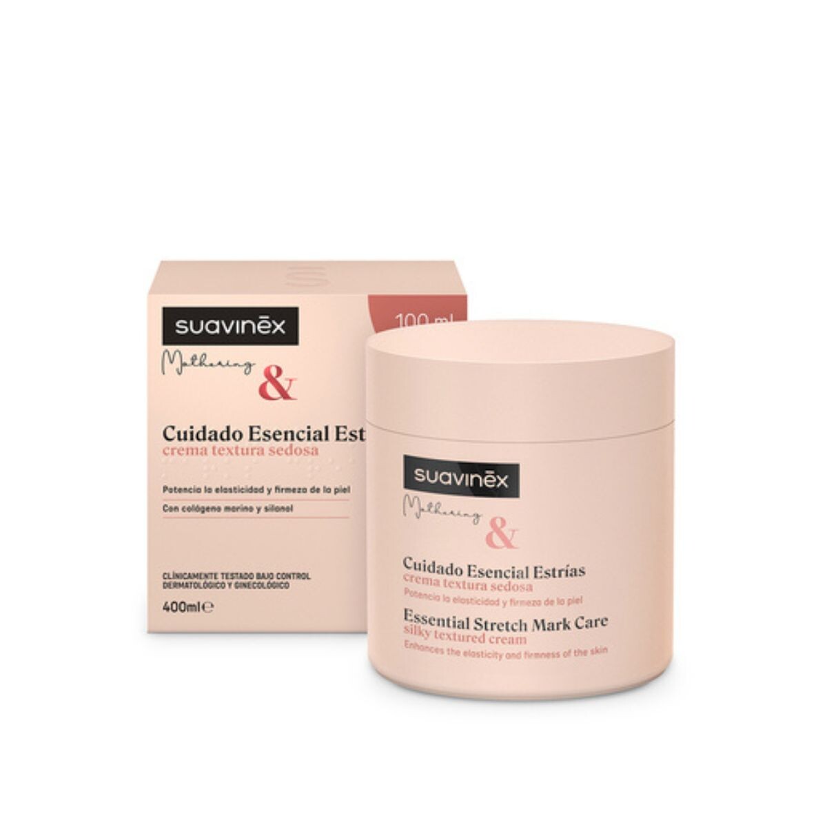 Crema Corporal Cuidado Esencial Para Estrias 400 Ml Suavinex 