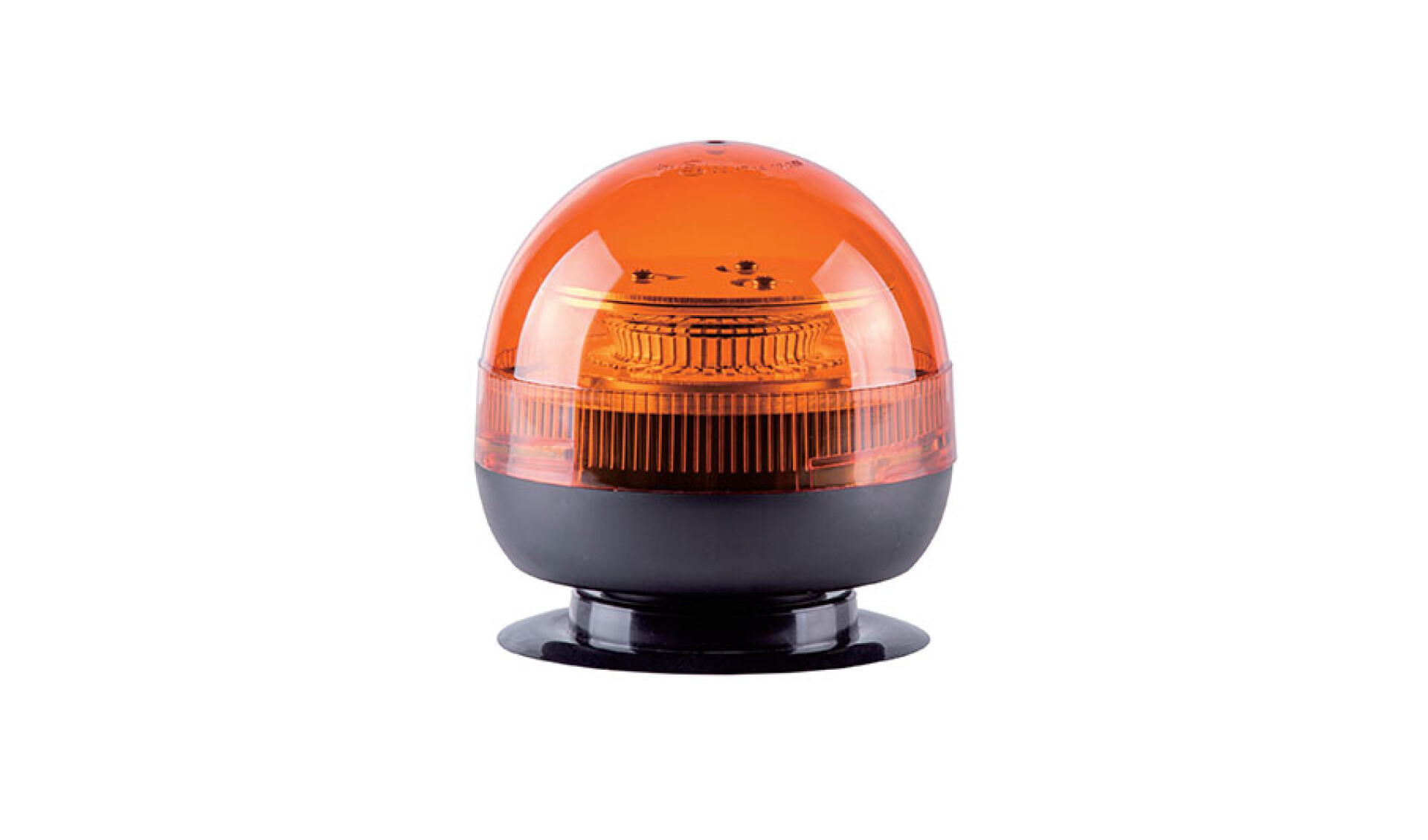 SEÑALIZACION - BALIZA C/BASE 12-24 V 8 LED AMBAR D=12CM H=14CM - 