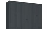 Ropero Americana PLUS 6 puertas 4 cajones - 100% MDF Gris