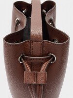 Bolso Bandolera Con Cordón canela