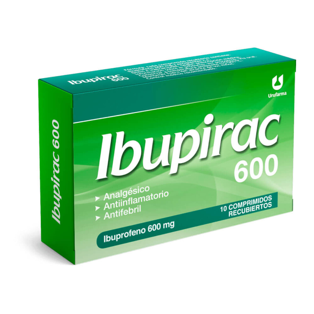 Ibupirac 600 mg 10 Comprimidos - Urufarma 