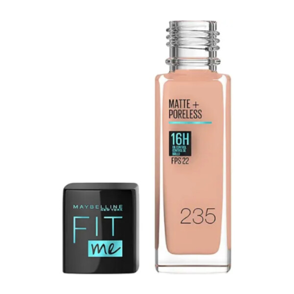 Base Líquida Fit Me Matte + Poreless 235 FPS 22 - Maybelline Base Líquida Fit Me Matte + Poreless 235 FPS 22 - Maybelline