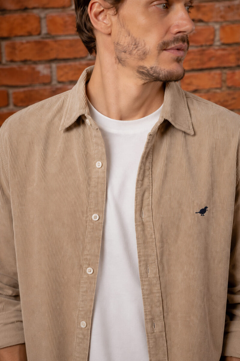 Camisa Pana Slim - Beige 