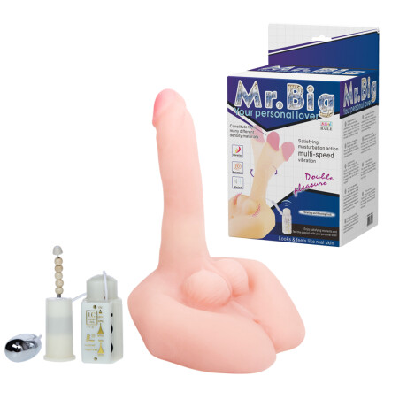 Pene Realístico Con Vibrador y Rotador Mr. Big Pene Realístico Con Vibrador y Rotador Mr. Big