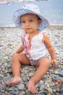 BABY LINEN TANK ONESIE Jelly White