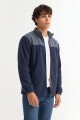Campera de polar con corderito AZUL