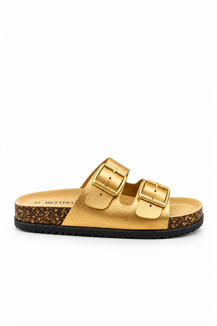 Sandalia Bettina BT103 dos hebillas Marron