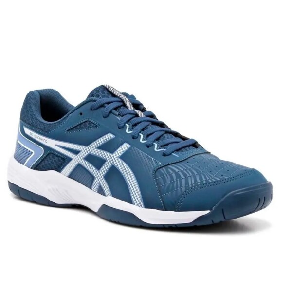 Zapatillas Championes De Tenis Deportivos Para Hombre Asics Gel-Backhand Azul y Celeste