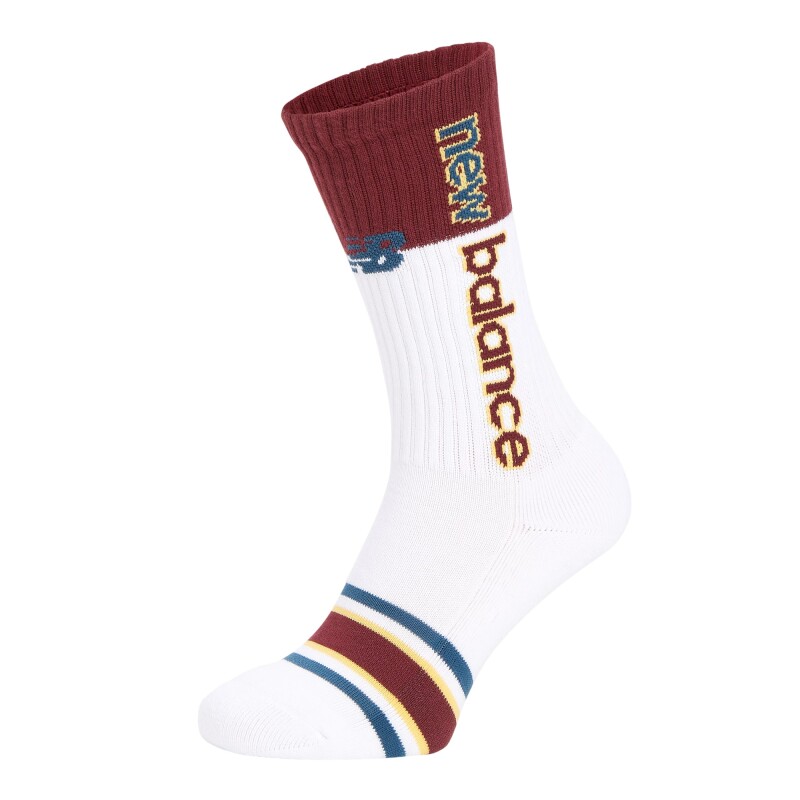 Medias New Balance Essential Athletics-LAS12261 BORDO-BLANCO BORDO/BLANCO