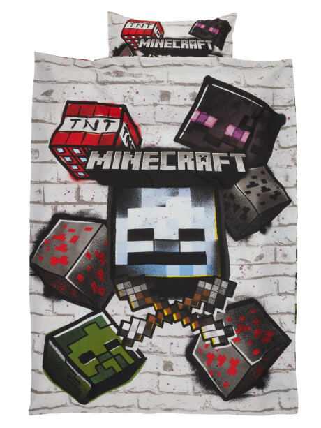 Juego funda nórdica MINECRAFT 155x220 gr Juego funda nórdica MINECRAFT 155x220 gr