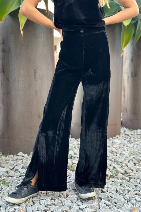 PANTALON TERCIOPELO MARA NEGRO CON LUREX