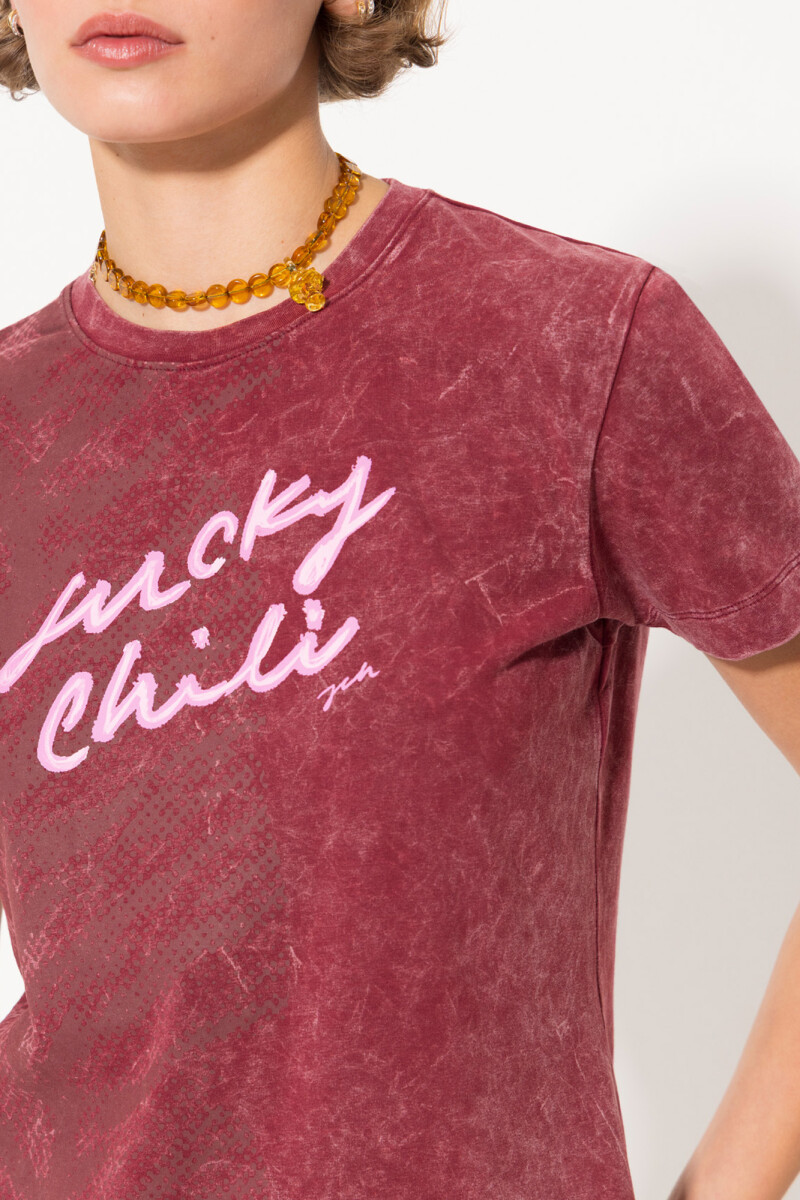 REMERA LUCKY Bordo