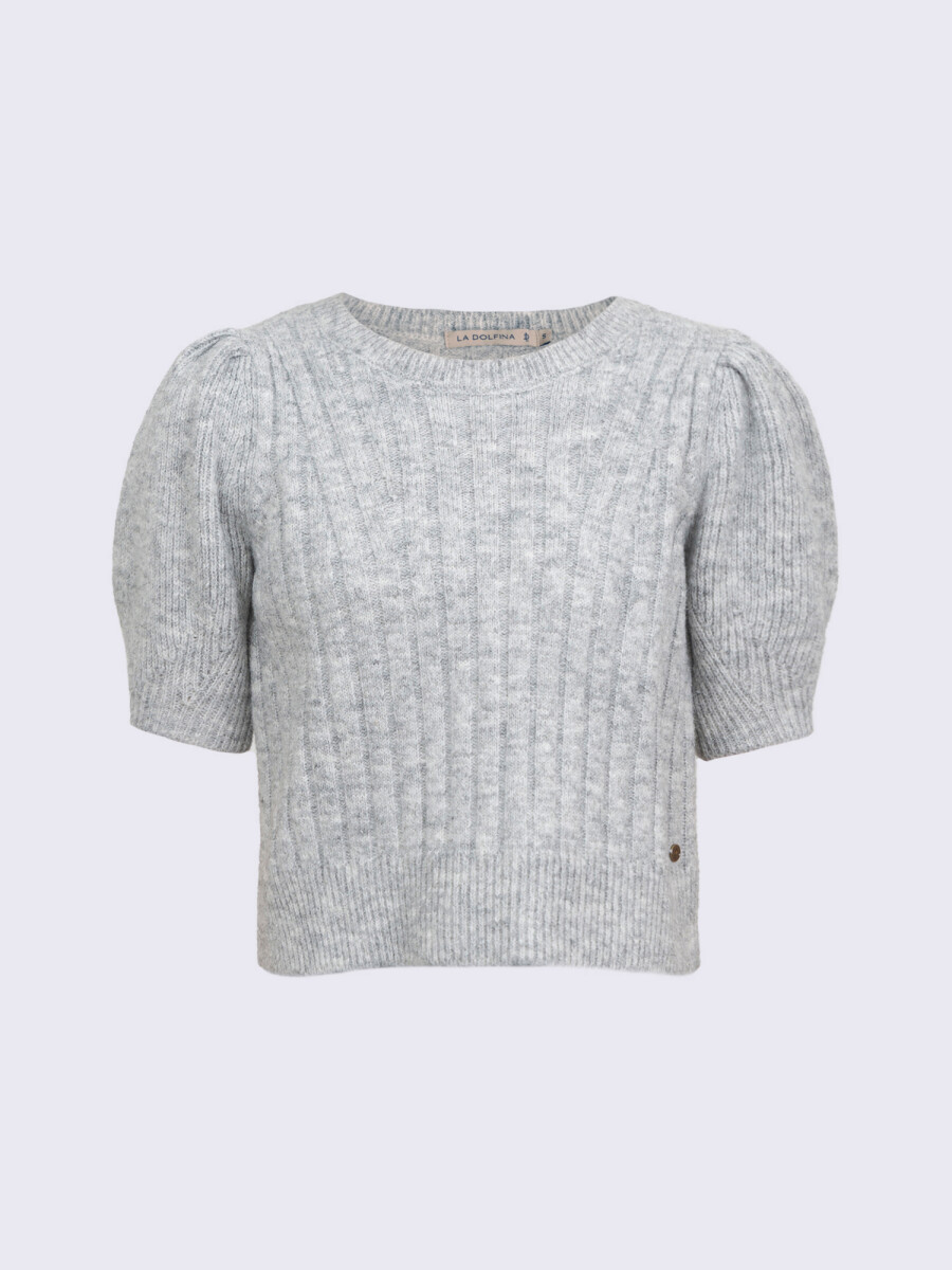 Sweater cropped - gris 