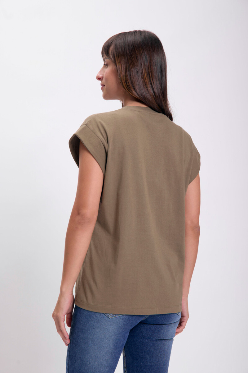 Remera sin mangas Verde