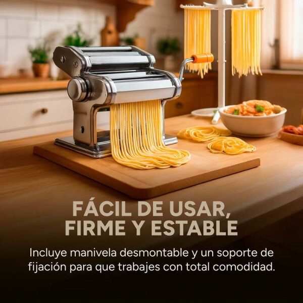 Maquina Para Hacer Tallarines Pastas Ravioles Y Estirar Masa Variante Color Plateado