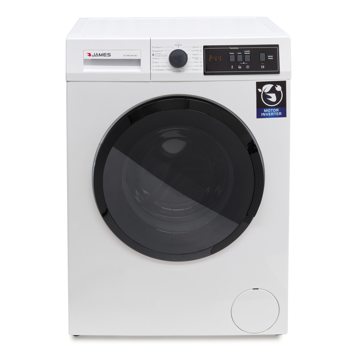Lavarropas 7 Kg carga frontal James LR7990 INVERTER 