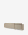 Sofá Singa 3 Plazas con chaise longue izquierdo beige 296 cm