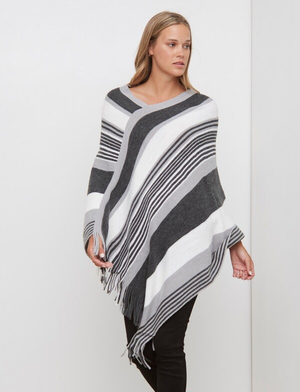 Poncho Soft GRIS/MULTI