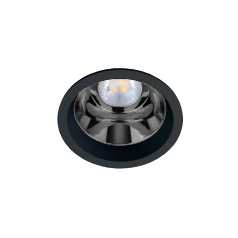 Downlight redondo ROUND 70 negro p/GU10 (no inc.) MN0029X