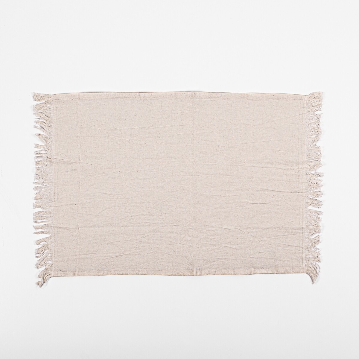 Individual 35x46 con Flecos Tusor Soft - Natural 