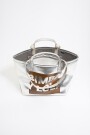 BOLSO SHOPPER Plata