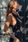 VESTIDO TEJIDO LOBO Negro