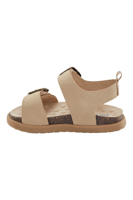 Sandalias con velcro, diseño con hebillas Sin color