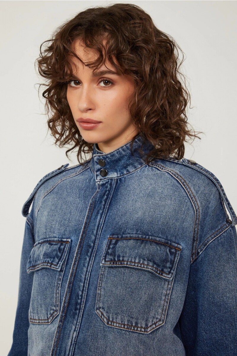 CHAQUETA JEAN Azul