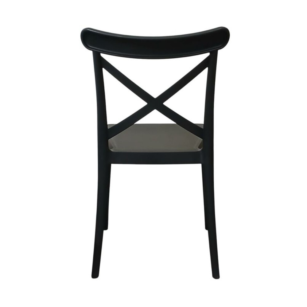 Silla Cruceta de polipropileno ZJ09 Negro