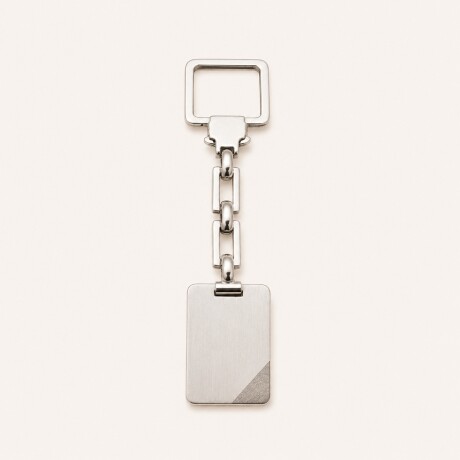 LLavero con placa para grabar - Plata 925 LLavero con placa para grabar - Plata 925