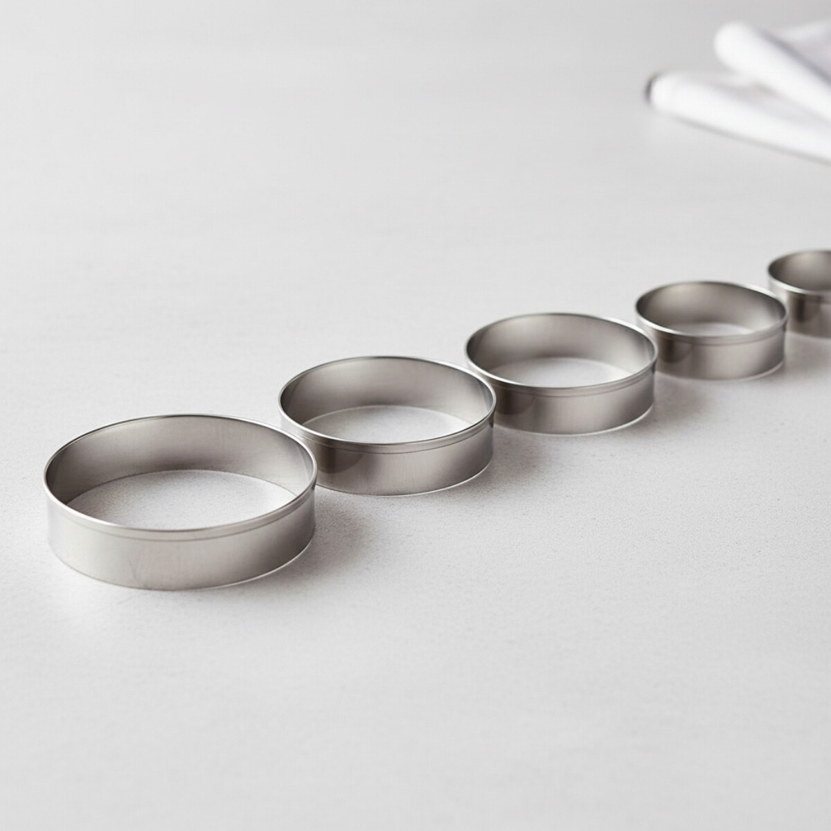 Set 5 cortantes para galletas de acero inoxidable - PLATEADO 