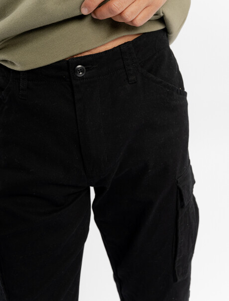 Pantalon cargo negro