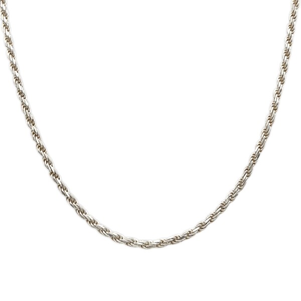 Cadena Salomónica-Plata 925-Sin Piedra-CD3048 sinpiedra