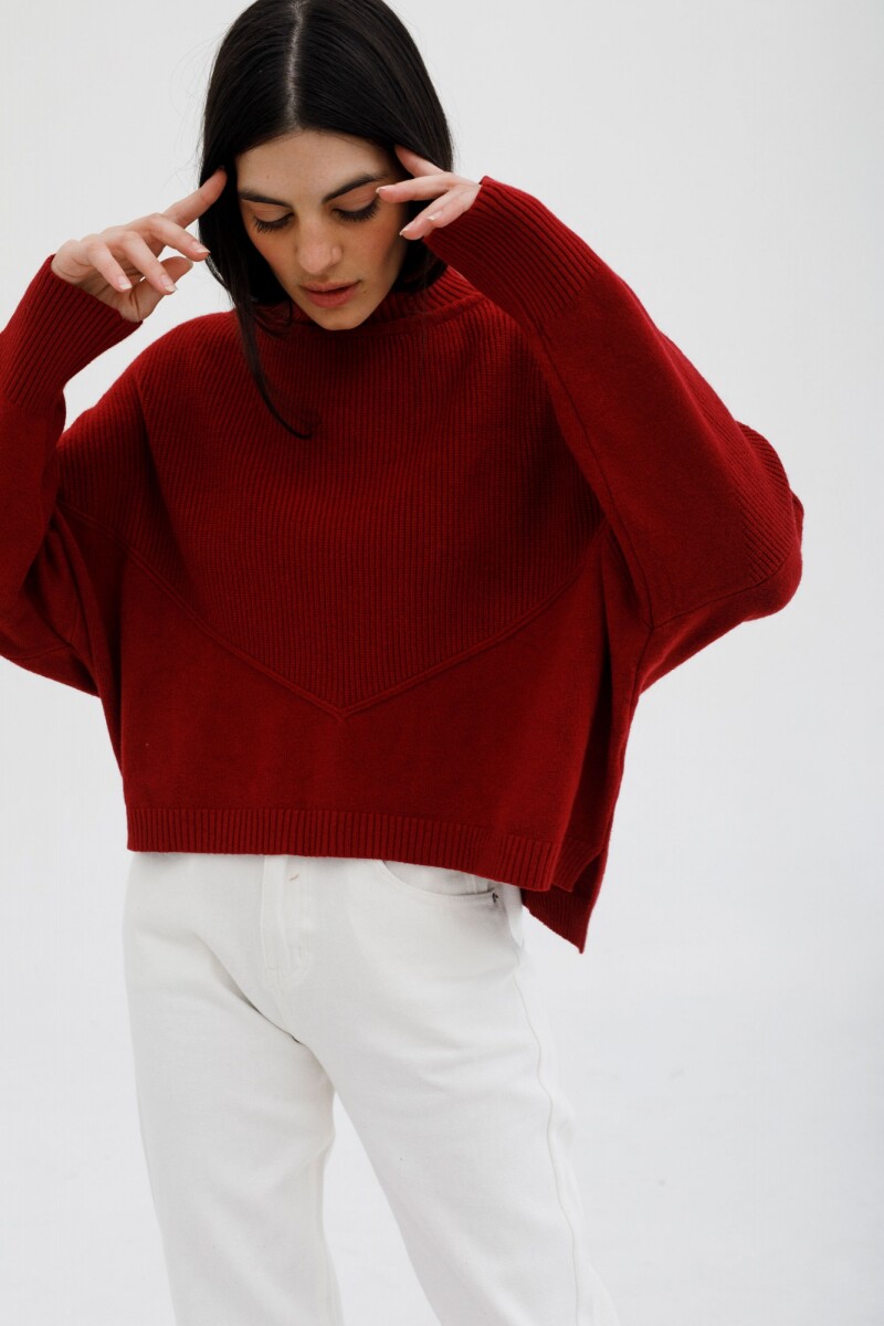 Sweater Brisa Bordeaux